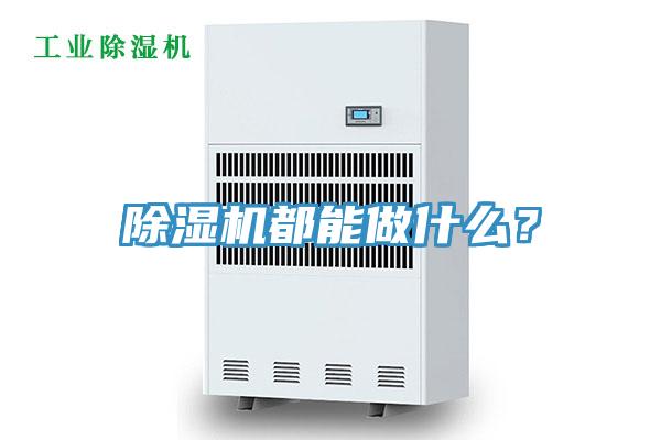 除濕機都能做什么？