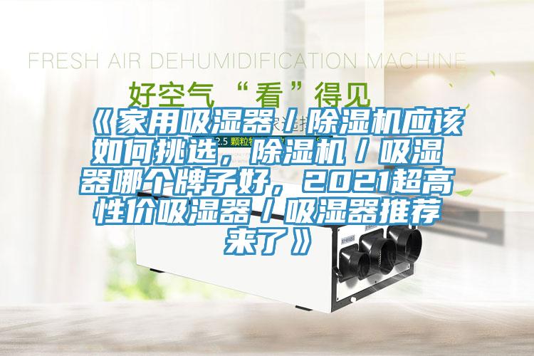 《家用吸濕器／除濕機(jī)應(yīng)該如何挑選，除濕機(jī)／吸濕器哪個(gè)牌子好，2021超高性?xún)r(jià)吸濕器／吸濕器推薦來(lái)了》