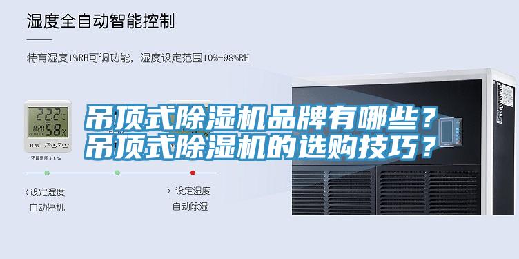 吊頂式除濕機(jī)品牌有哪些？吊頂式除濕機(jī)的選購技巧？