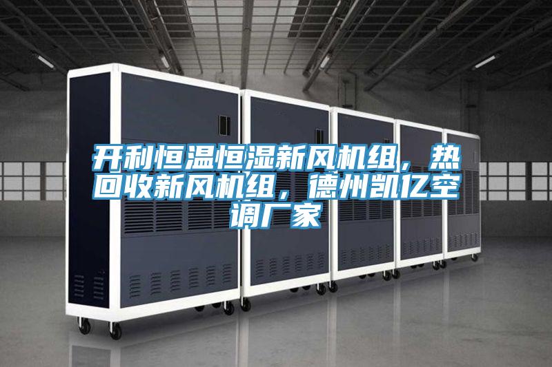 開利恒溫恒濕新風機組，熱回收新風機組，德州凱億空調廠家