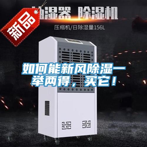 如何能新風除濕一舉兩得，買它！