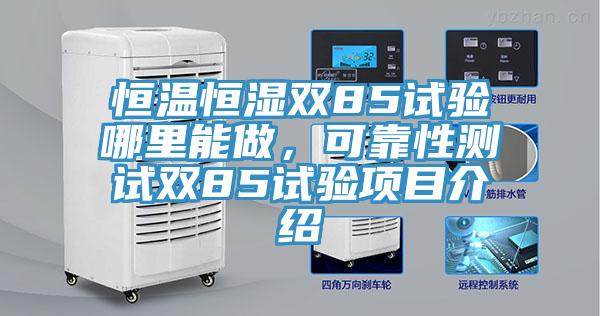 恒溫恒濕雙85試驗哪里能做，可靠性測試雙85試驗項目介紹