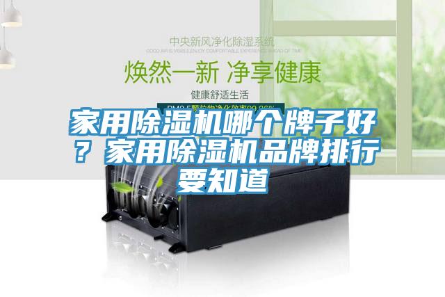 家用除濕機哪個牌子好？家用除濕機品牌排行要知道