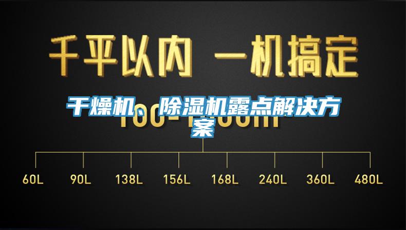 干燥機(jī)、除濕機(jī)露點解決方案