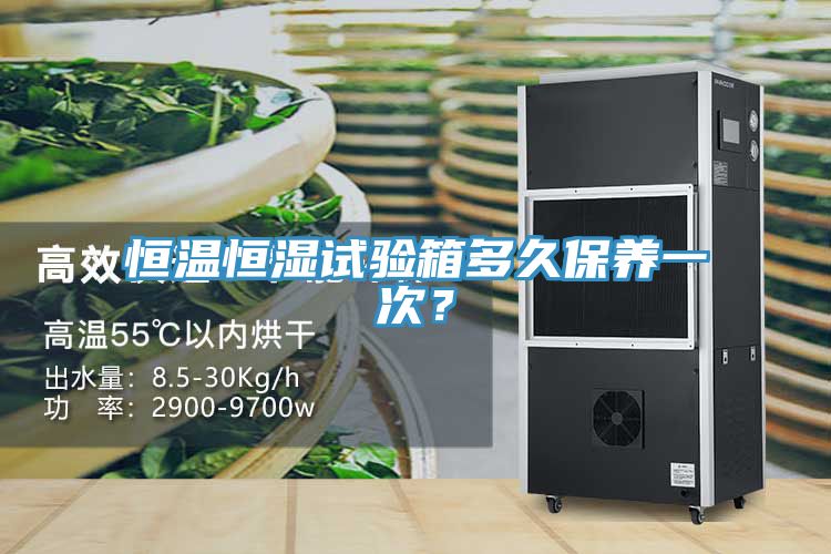 恒溫恒濕試驗箱多久保養一次？