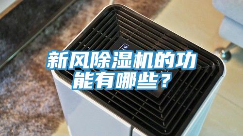 新風除濕機的功能有哪些？